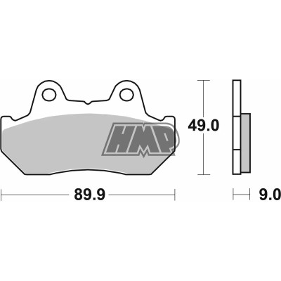 Pastilhas travão HONDA CB / CBX / CM / CN / CX / GL / NS R / VF C / VF F / VF / VF S / XLV R / XINGFU XF A / 572HF - SBS